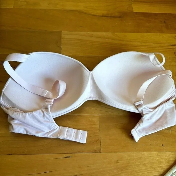 Like New Wacoal how perfect wire-free bra 36C T-shirt bra microfiber light PINK - Picture 7 of 9